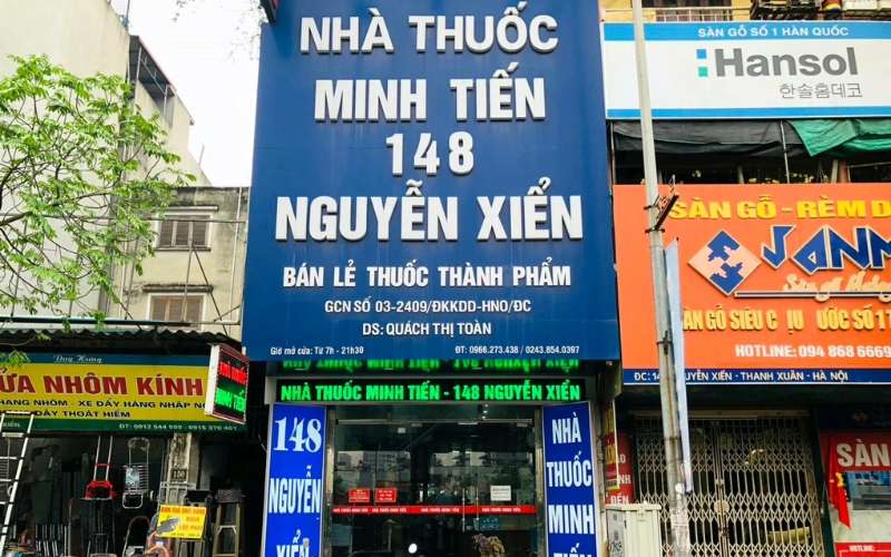 CỬA HÀNG NHÀ THUỐC MINH TIẾN CHI NHÁNH NGUYỄN XIỂN PHỤC VỤ KHÁCH HÀNG TẬN TÂM
