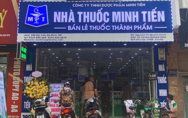 nhà thuốc minh tiến 390 đội cấn