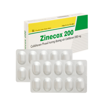 zinecox-200 điều trị nhiễm khuẩn do vi khuẩn nhạy cảm