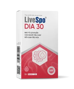 LiveSpo DIA 30 Bào tử lợi khuẩn cho người tiêu chảy, rối loạn tiêu hóa
