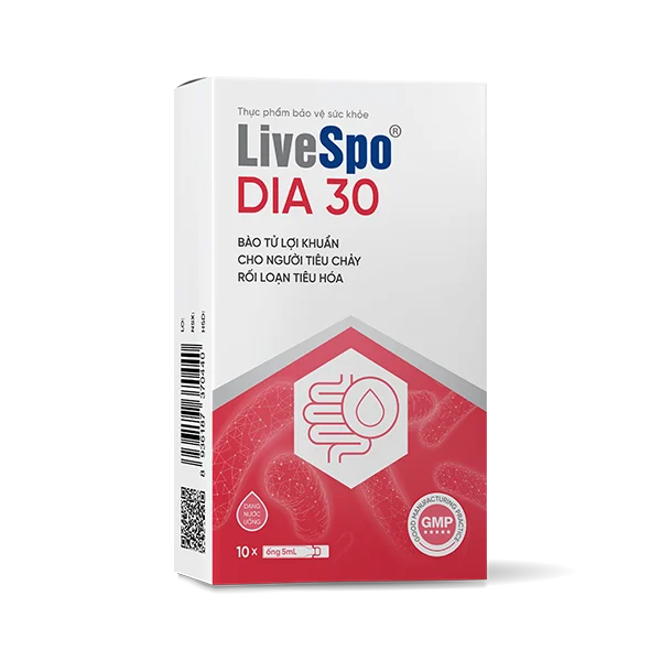 LiveSpo DIA 30 Bào tử lợi khuẩn cho người tiêu chảy, rối loạn tiêu hóa
